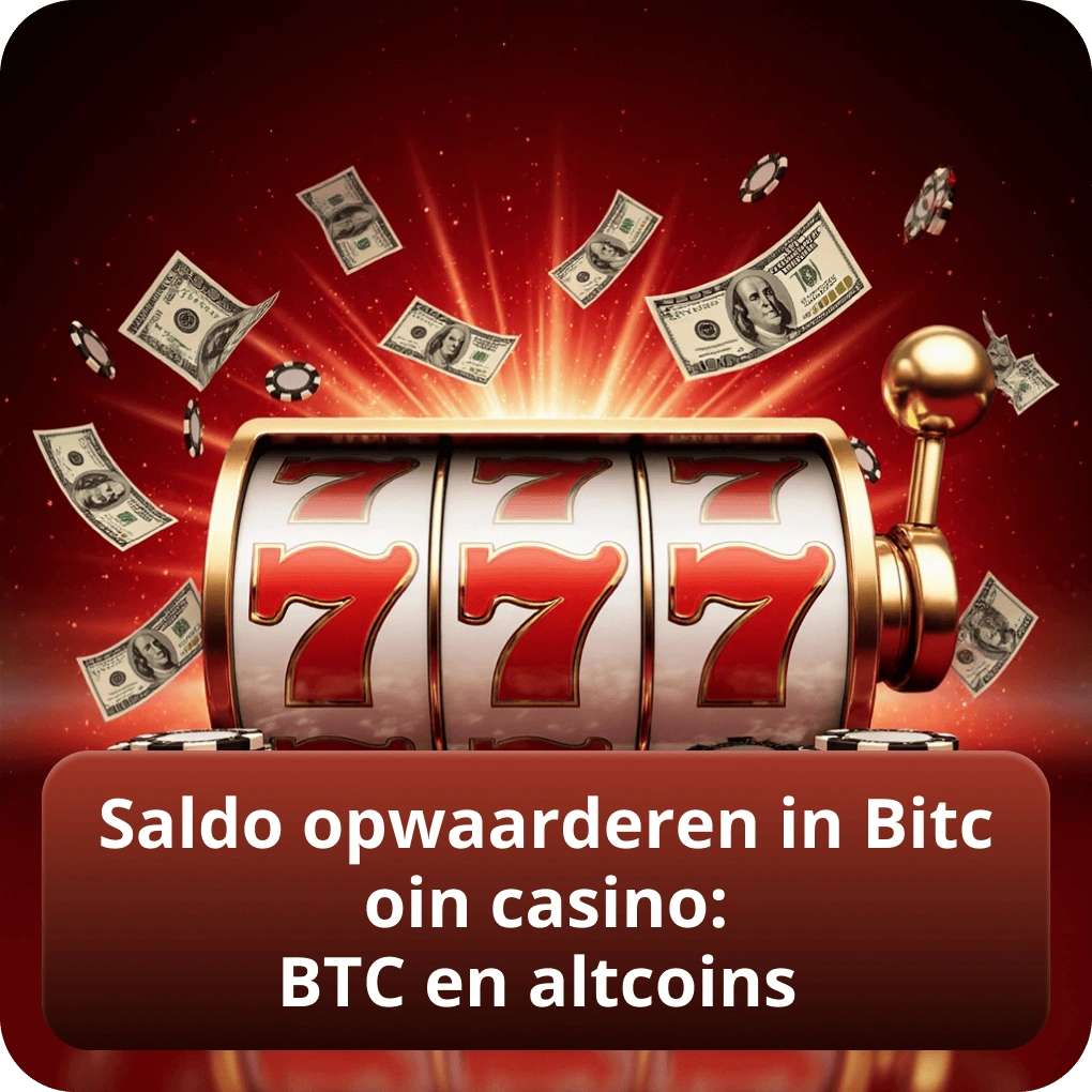 Saldo opwaarderen in Bitcoin casino: BTC en altcoins